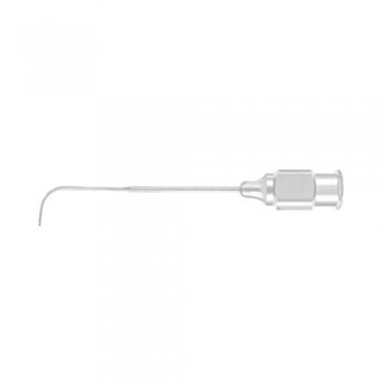 Lacrimal Cannula Curved Stainless Steel, Gauge 23